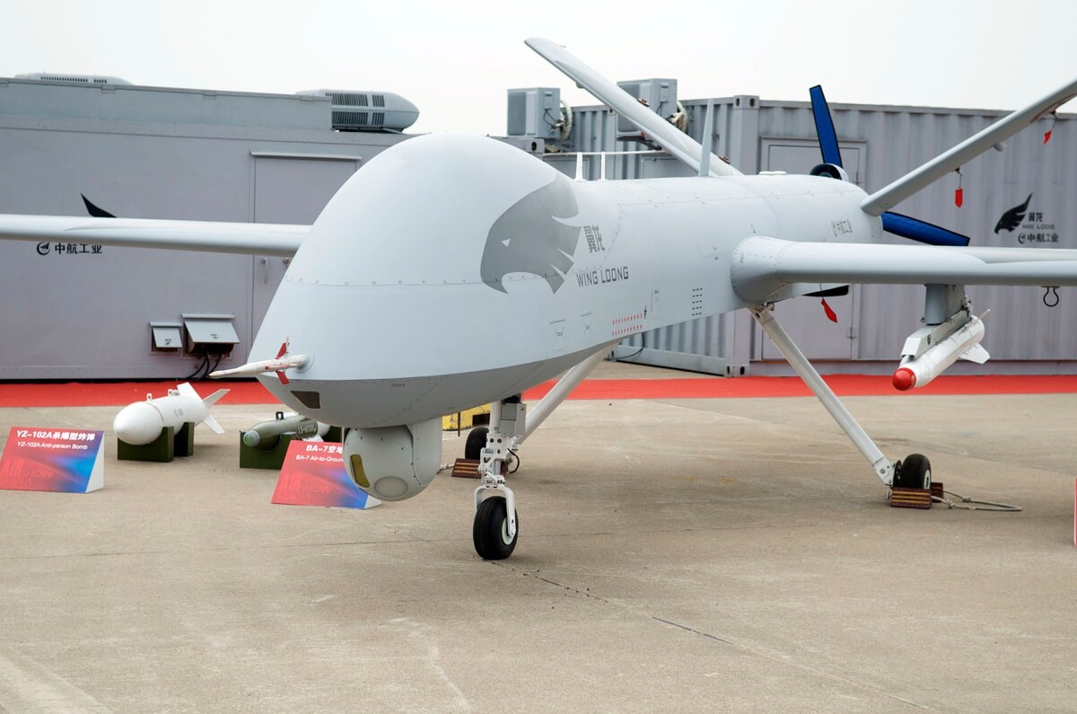 Uav Wing Loong AVIC Reveals all Composite Wing Loong 1E UAV LWDWO