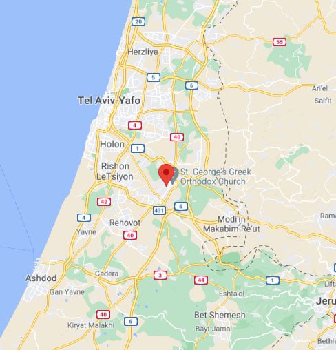 Lod Israel Map